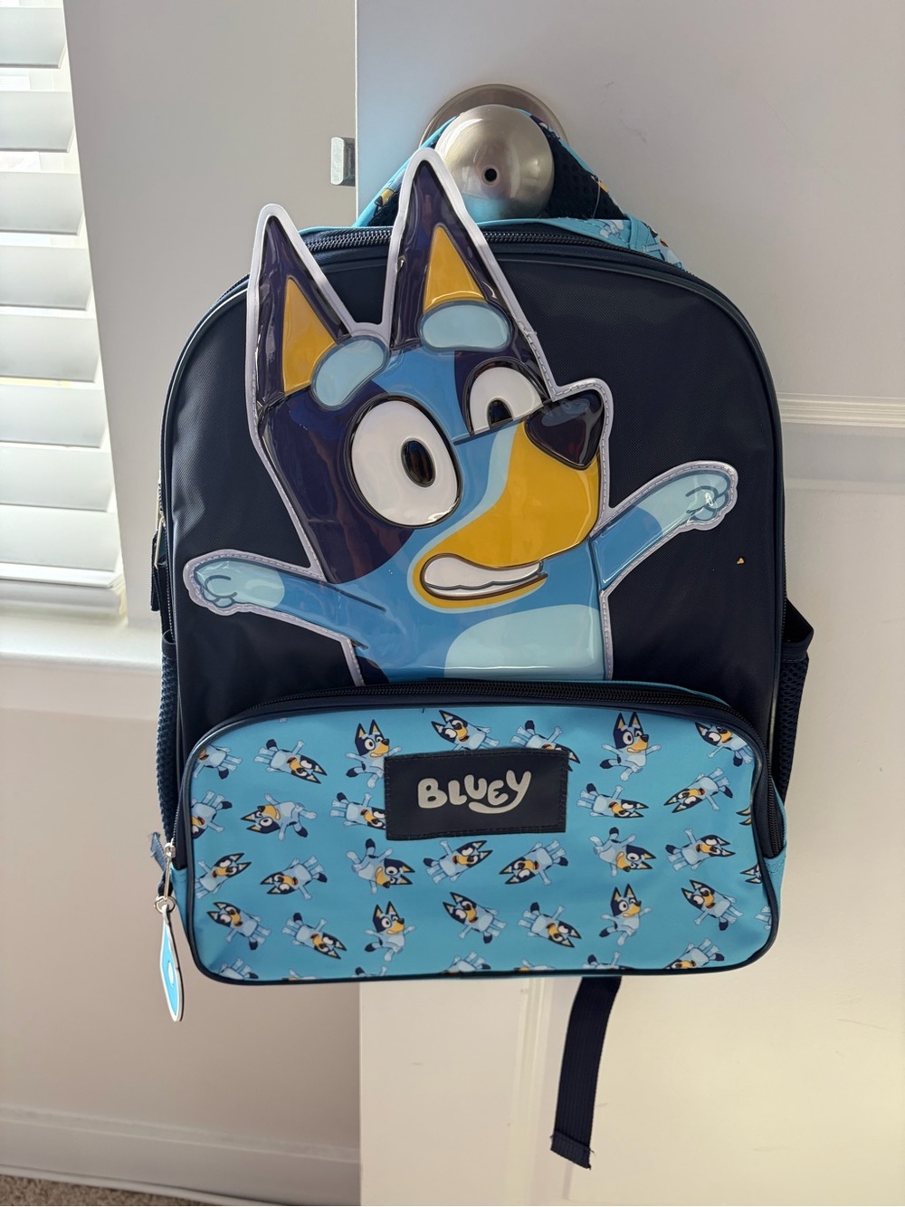 Bluey Kids Backpack in Light Blue and Navy - Bluey